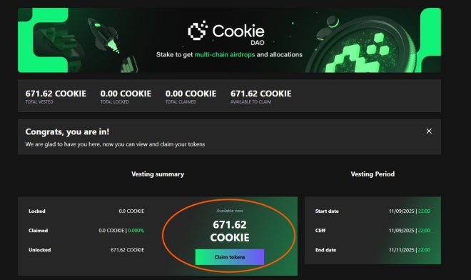 饼干空投700个COOKIE代币，背后真相揭秘！ —  饼干代币空投, 小章鱼项目活动, 区块链奖励机制