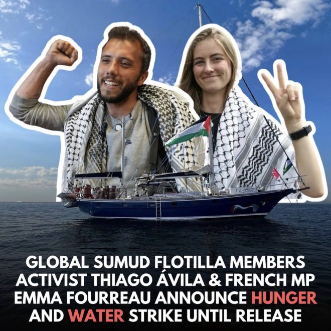 Activists' Hunger Strike: A Desperate Plea for Justice! —  h3 Global Sumud Flotilla activists hunger strike, h3 urgent medical care for abducted activists, h3 Thiago Avila Emma Fourreau protest actions