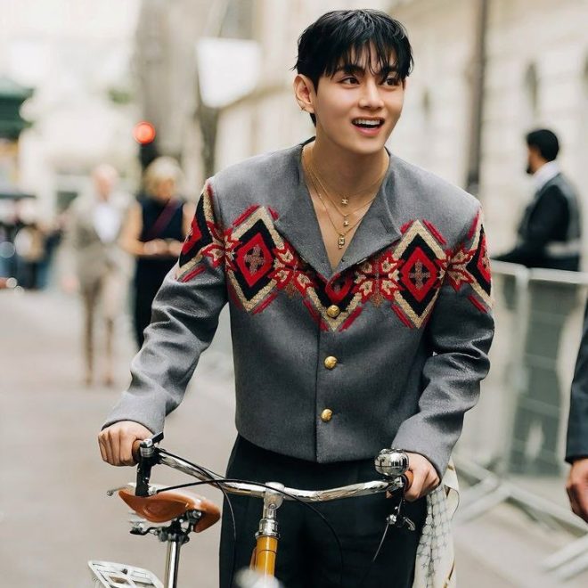 "CELINE SHOCKER: V to Steal Spotlight at Paris Fashion Week! Is Taehyung the Next Fashion Icon? #TAEHYUNGxCELINE #PFW" —  Paris Fashion Week V, Celine Fashion Show, Taehyung Ambassador 
V Paris Runway, Celine Brand Ambassador, Taehyung Fashion Week 
Fashion Show Paris, Taehyung Celine Event, V Celine Paris Show