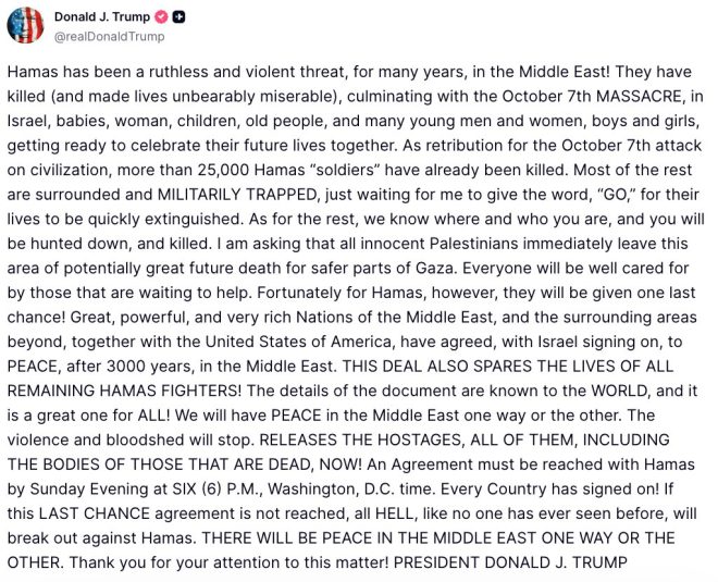 Deadline: Will Peace in the Middle East Finally Happen? —  Middle East conflict resolution, hostage release negotiations, peace agreement with Hamas