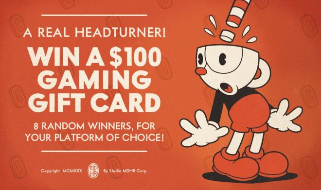 "Is Cuphead the Ultimate Game? Win $800 in Gift Cards!" —  Cuphead gaming giveaway, favorite video games contest, $100 gaming gift card promotion
