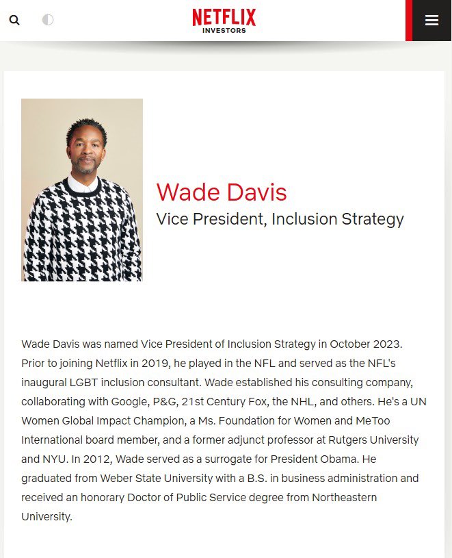Is Netflix's Inclusion VP Igniting Child Grooming Debate? —  LGBTQ+ inclusion leadership, Netflix diversity initiatives, Wade Davis biography 2025