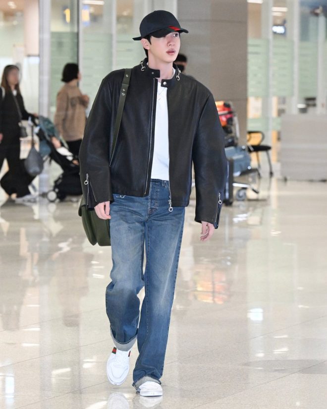 Jin Sparks Outrage in Gucci's New Collection Reveal —  Gucci fashion trends 2025, BTS Jin style inspiration, Seoul celebrity fashion
