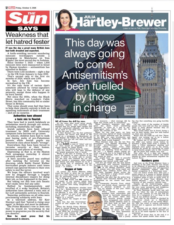 Keir Starmer's Shocking Role in Fueling Hatred: The Truth Behind the Horrific Terror Attack —  Keir Starmer response, Anti-Semitism accusations, Political leader backlash
