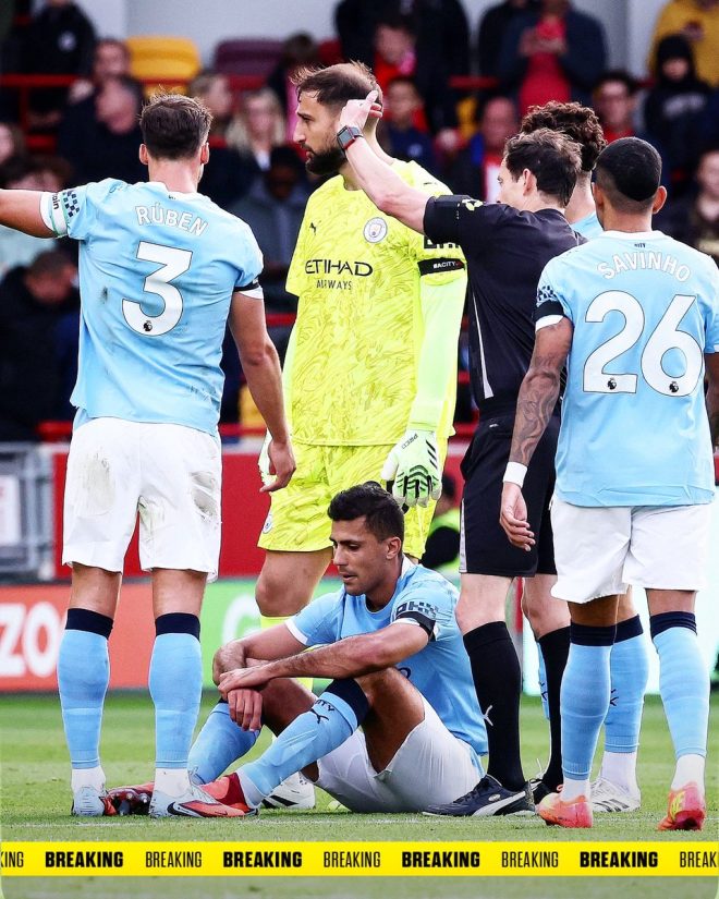 "Manchester City's Rodri suffers muscle injury - Is this the end of their midfield dominance?" —  Manchester City midfielder injury update, Premier League news, Player health evaluation