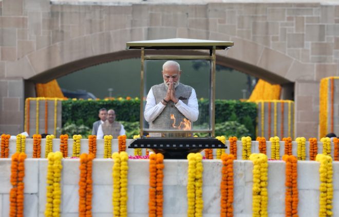 Paid Floral Tributes Spark Debate: Are They Genuine? —  floral tributes to Mahatma Gandhi, Raj Ghat memorial services, paying homage to Bapu 2025