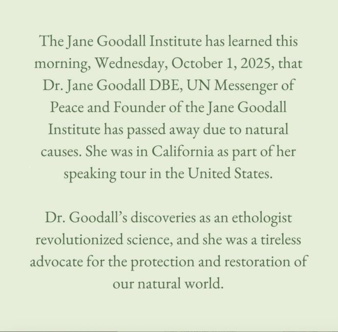 "Renowned Ethologist Jane Goodall Passes Away at 91 - Legacy and Controversies Spark Debate" —  Jane Goodall passing, conservationist legend, wildlife preservation icon