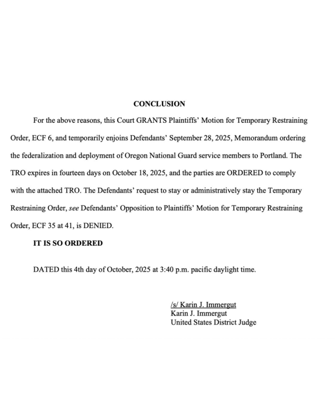 SHOCKING: Judge Blocks Trump from Sending Guards to Portland! —  federal judge ruling, National Guard deployment, Portland unrest
