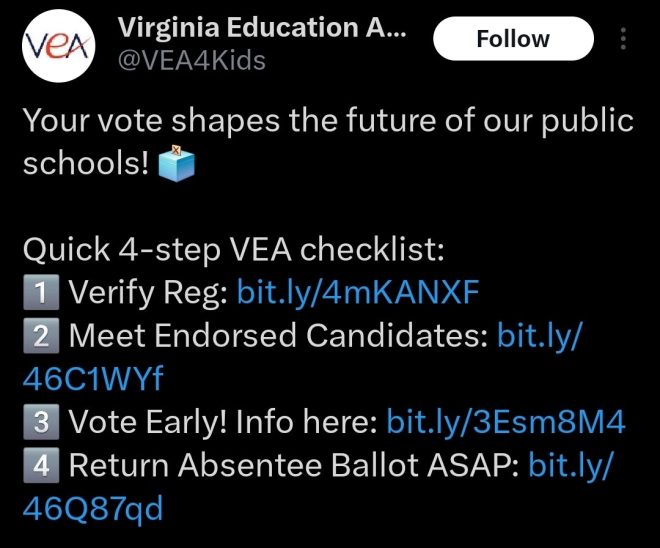 "SHOCKING: VA Teachers Union Deletes Endorsement of Dem Candidate Who Fantasized About Shooting GOP Speaker! Website Still Shows Support. Outrage Ensues!" —  Virginia teachers union scandal, Democrat candidate endorsement controversy, Attorney General candidate shooting fantasy.