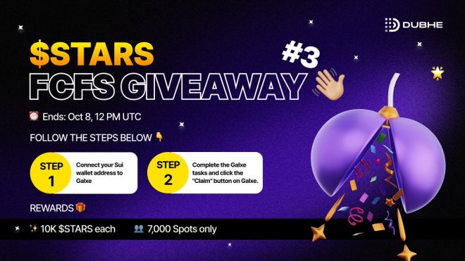 "🔥 $STARS FCFS Giveaway Sparks Controversy—Join Now!" —  $STARS Token Giveaway, Sui Wallet Rewards, Galxe Crypto Contest