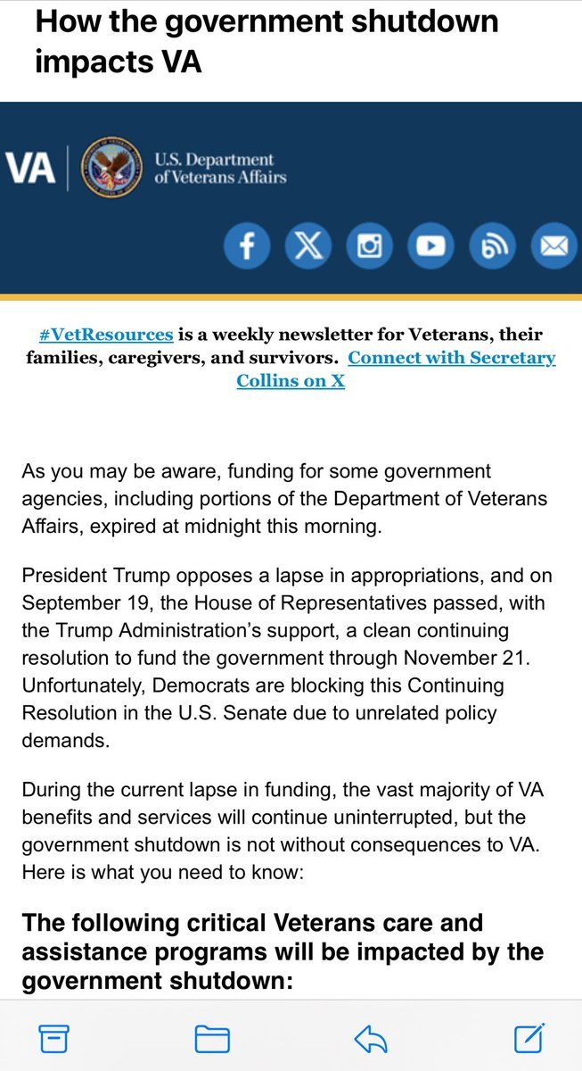 "Shocking Government Scandal: Veterans Receive Political Smear Email from @DeptVetAffairs - Is This Legal?" —  veterans email scandal, government shutdown deception, federal regulations violation