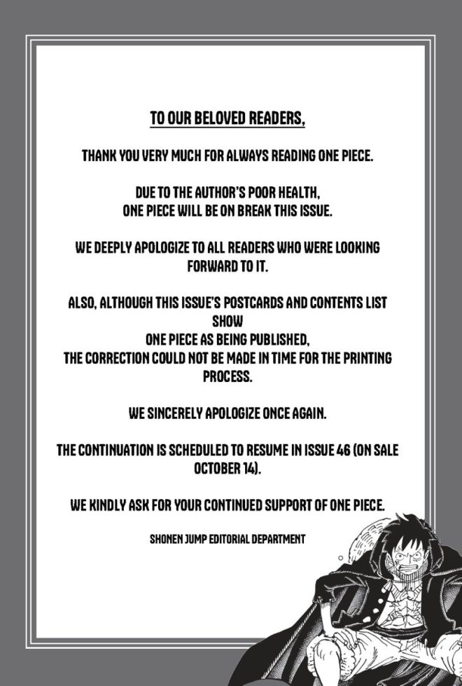 Shonen Jump's Shocking Revelation: One Piece Ending Soon? —  One Piece news, Shonen Jump updates, anime community announcements