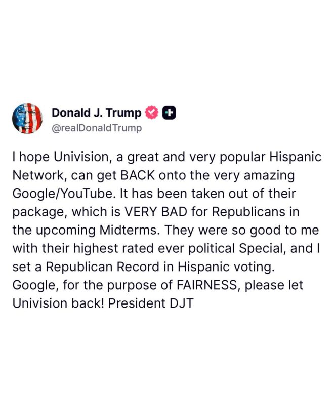 Trump Attacks Google: Censorship or Strategy Against Univision? —  Trump attacks Google censorship, Univision impact on Hispanic voters, YouTubeTV election controversy