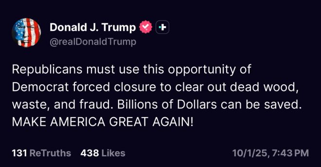 "Trump Declares War on Schumer Shutdown: $8 Billion in Climate Grants Cut, Calls for GOP to Purge Waste and Fraud – Keep Cutting!" —  
Government spending cuts, political shutdown, fiscal responsibility
Taxpayer savings, budget reductions, government efficiency
Financial reform, wasteful spending, political accountability