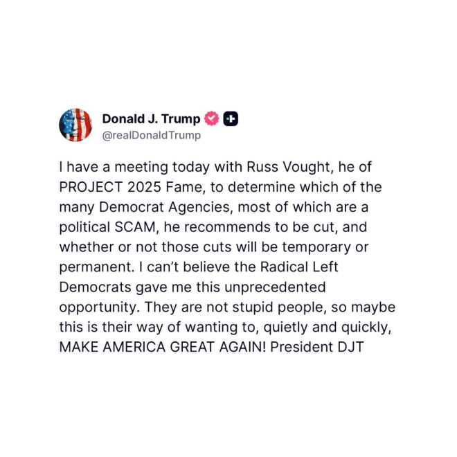 power to cut their agencies,” says President Trump. —  
Government shutdown impact, 
Trump administration cuts, 
Democrat agency budget cuts